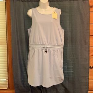 NWT Telluride Clothing Company Pale Blue Woman’s Windsurfer Utility Dress Sz XL